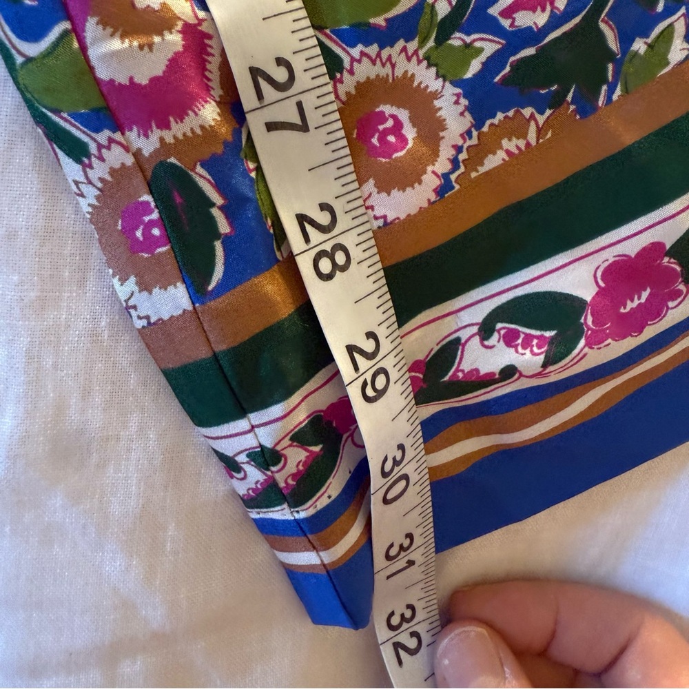 Veronica Beard Floral Wide Leg Pants - Blue and Pink - Picture 10 of 10